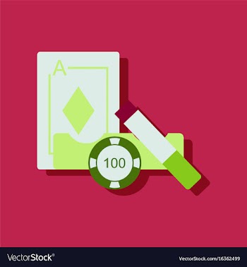Flat icon design collection ace chip and cigar in vector image
