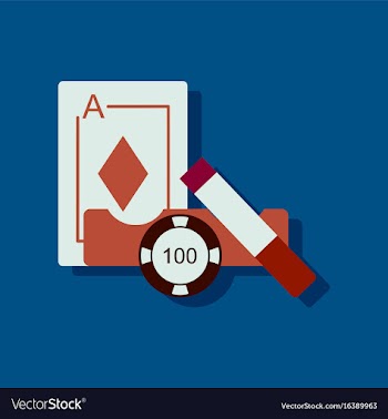 Flat icon design collection ace chip and cigar in vector image