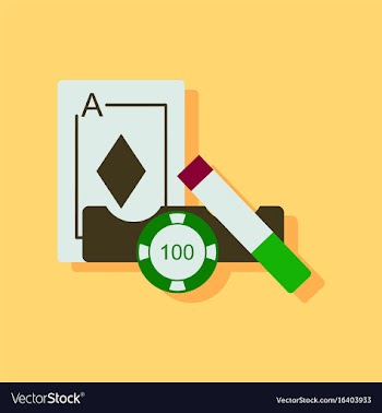 Flat icon design collection ace chip and cigar in vector image