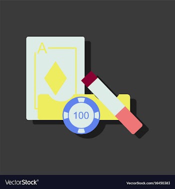 Flat icon design collection ace chip and cigar in vector image