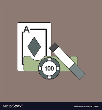 Flat icon design collection ace chip and cigar vector image