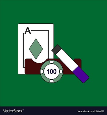 Flat icon design collection ace chip and cigar vector image