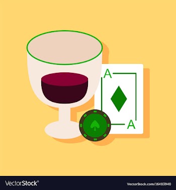 Flat icon design collection ace chip poker cup in vector image