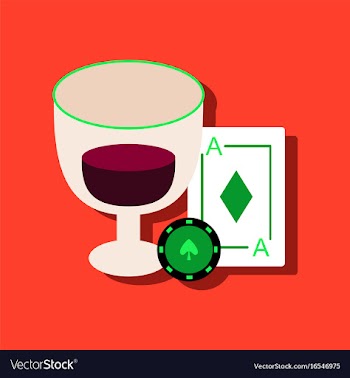 Flat icon design collection ace chip poker cup in vector image