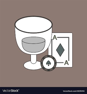 Flat icon design collection ace chip poker cup vector image