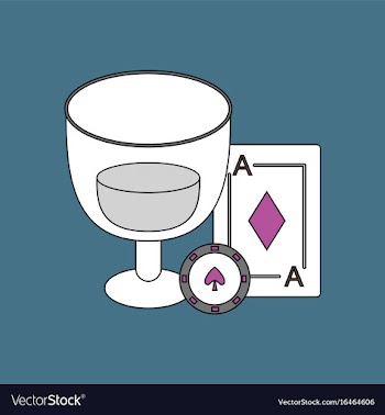 Flat icon design collection ace chip poker cup vector image