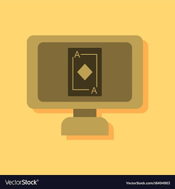 Flat icon design collection ace of diamonds vector image