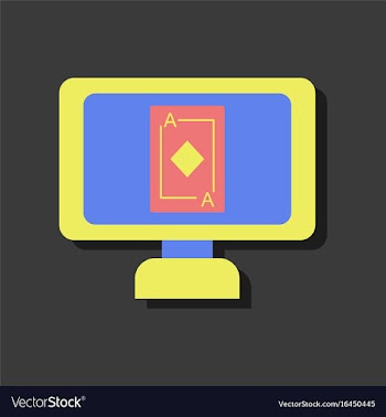 Flat icon design collection ace of diamonds vector image