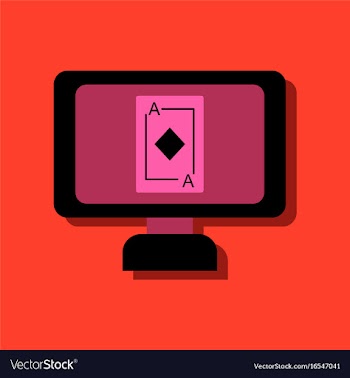 Flat icon design collection ace of diamonds vector image
