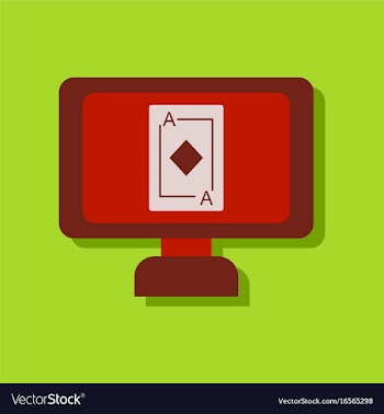 Flat icon design collection ace of diamonds vector image