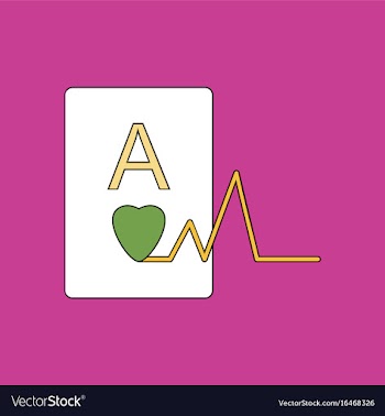 Flat icon design collection ace of hearts vector image