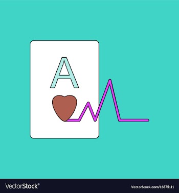 Flat icon design collection ace of hearts vector image