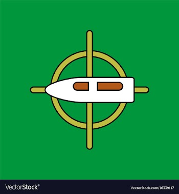 Flat icon design collection aim on bullet vector image