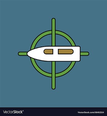 Flat icon design collection aim on bullet vector image