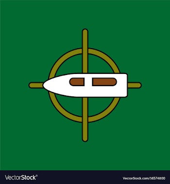 Flat icon design collection aim on bullet vector image