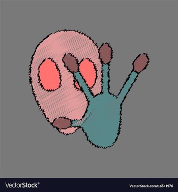 Flat icon design collection alien and hand in vector image