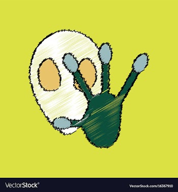 Flat icon design collection alien and hand in vector image