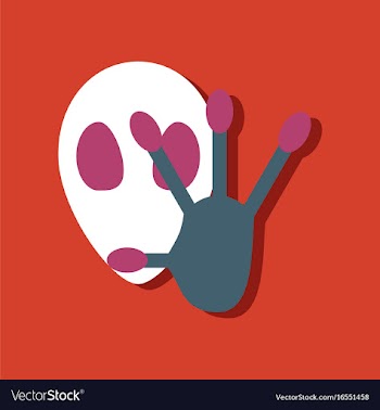 Flat icon design collection alien and hand in vector image