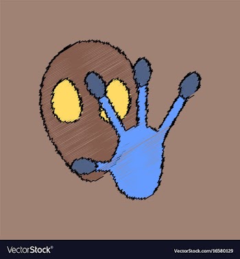 Flat icon design collection alien and hand in vector image
