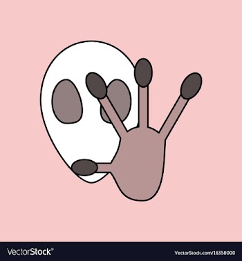 Flat icon design collection alien and hand vector image