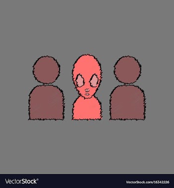 Flat icon design collection aliens silhouettes in vector image