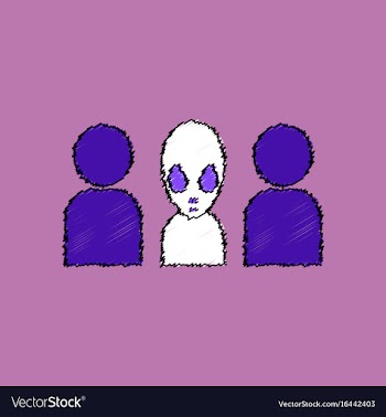 Flat icon design collection aliens silhouettes in vector image