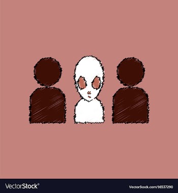 Flat icon design collection aliens silhouettes in vector image