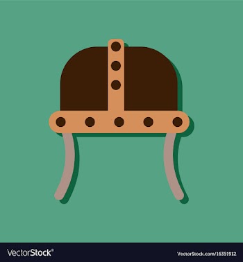 Flat icon design collection ancient helmet in vector image