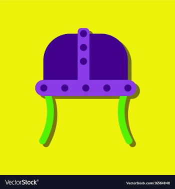 Flat icon design collection ancient helmet in vector image