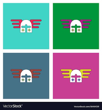 Flat icon design collection ancient helmet vector image