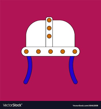 Flat icon design collection ancient helmet vector image