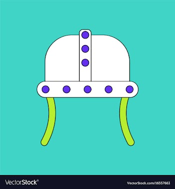 Flat icon design collection ancient helmet vector image