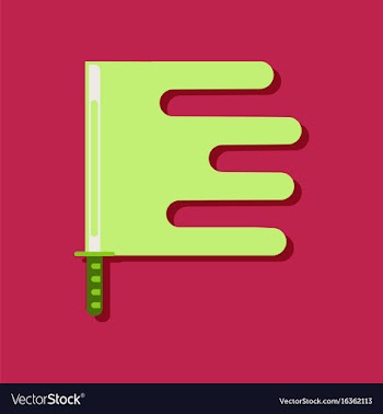 Flat icon design collection ancient sword in vector image