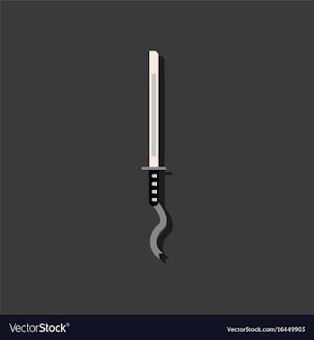 Flat icon design collection ancient sword in vector image