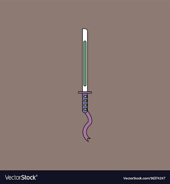 Flat icon design collection ancient sword vector image