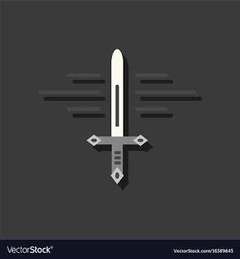 Flat icon design collection ancient weapon sword vector image