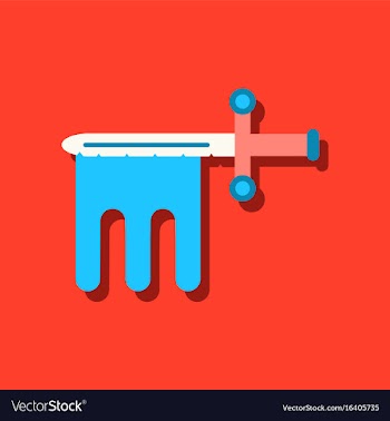 Flat icon design collection ancient weapon sword vector image