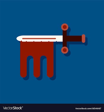 Flat icon design collection ancient weapon sword vector image