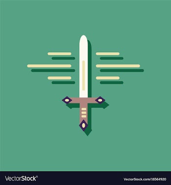 Flat icon design collection ancient weapon sword vector image