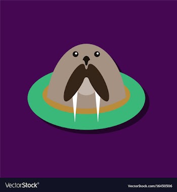 Flat icon design collection antarctic seals in vector image