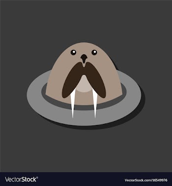 Flat icon design collection antarctic seals in vector image