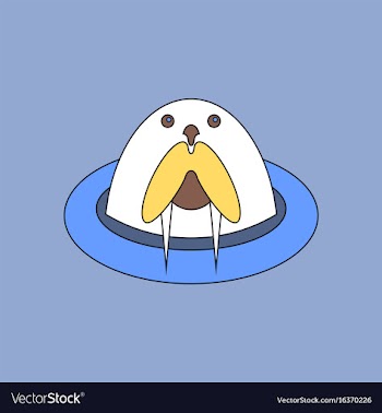 Flat icon design collection antarctic seals vector image