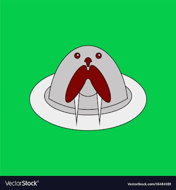 Flat icon design collection antarctic seals vector image