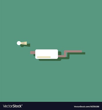 Flat icon design collection ar exhaust pipe in vector image
