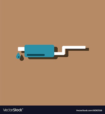 Flat icon design collection ar exhaust pipe in vector image