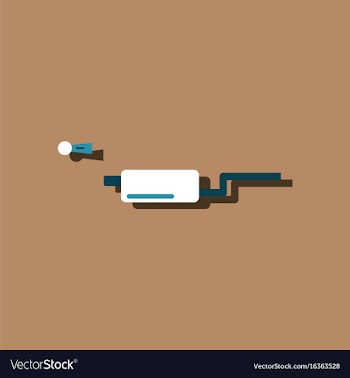 Flat icon design collection ar exhaust pipe in vector image