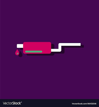 Flat icon design collection ar exhaust pipe in vector image