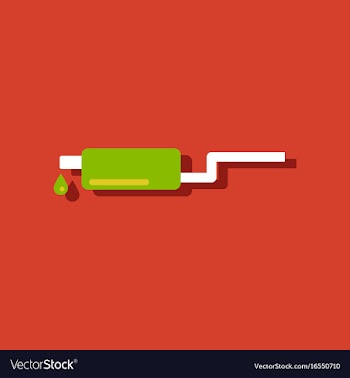 Flat icon design collection ar exhaust pipe in vector image