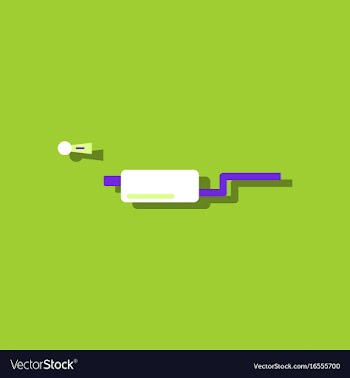 Flat icon design collection ar exhaust pipe in vector image