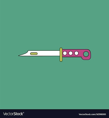 Flat icon design collection army knife vector image
